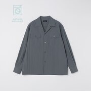 SHIPS:〈洗濯機可能〉CO+ オープンカラー ロングスリーブ シャツ(セットアップ対応)