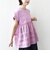 【WEB限定】〈手洗い可能〉布帛 コンビ ペプラム TEE