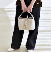 quaranciel: 2way バックル スクエア ショルダー バッグ