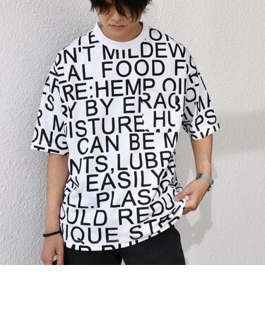 【SHIPS any別注】Phatee: オーガニックコットン パターン プリント スピンドル ポケット Tシャツ◇