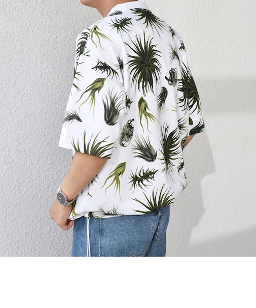 【SHIPS any別注】Phatee: オーガニックコットン パターン プリント スピンドル ポケット Tシャツ◇