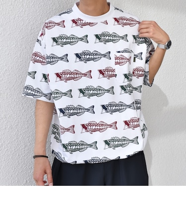 【SHIPS any別注】Phatee: オーガニックコットン パターン プリント スピンドル ポケット Tシャツ◇