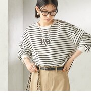 【SHIPS別注】81BRANCA: プリント ロングスリーブ TEE