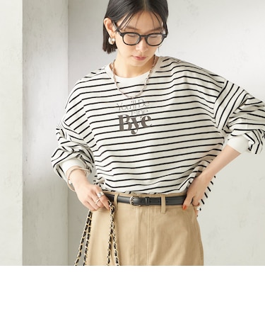 【SHIPS別注】81BRANCA: プリント ロングスリーブ TEE