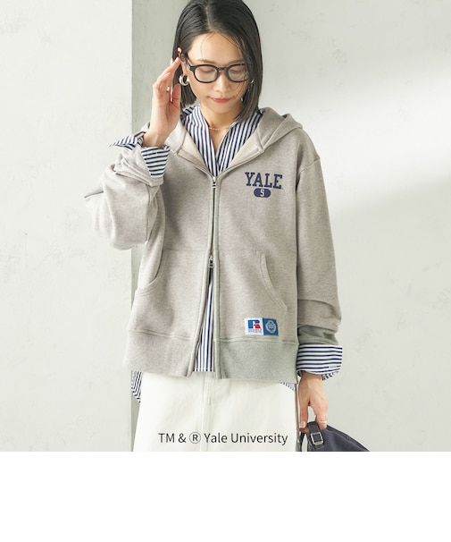 RUSSELL ATHLETIC:〈洗濯機可能〉YALE HOODIE