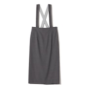 SHIPS Primary Navy Label:トロピカル サスペンダースカート