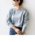 【WEB限定】〈手洗い可能〉ショルダー レース コンビ ニット プルオーバー