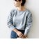 【WEB限定】〈手洗い可能〉ショルダー レース コンビ ニット プルオーバー