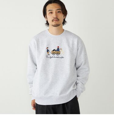 SHIPS Colors:エンブロイダリー スウェット◇