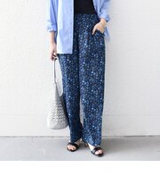 SHIPS Colors:〈手洗い可能〉MULHOUSE フラワー プリント パンツ◇