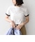 SHIPS Colors:〈手洗い可能〉シアー ドライ タッチ バイカラー TEE◇