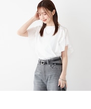 SHIPS Colors:〈手洗い可能〉シルケット 天竺 2WAY トップス◇