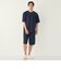 【WEB限定】SHIPS Colors:〈接触冷感〉カノコ Tシャツ ＆ ショーツ セット◇