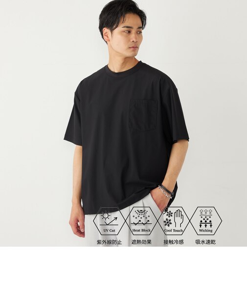 SHIPS Colors:〈UVカット・接触冷感・吸水速乾〉クールタッチ Tシャツ