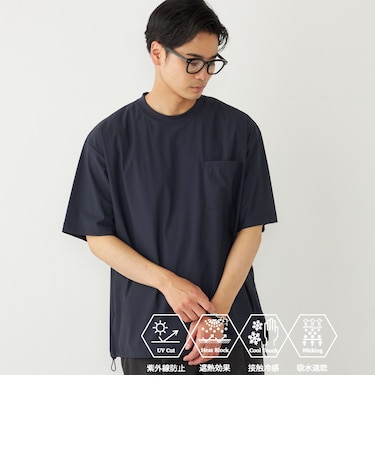 SHIPS Colors:〈UVカット・接触冷感・吸水速乾〉クールタッチ Tシャツ