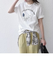 さかがみ家×SHIPS:コラボ プリント Tシャツ◇