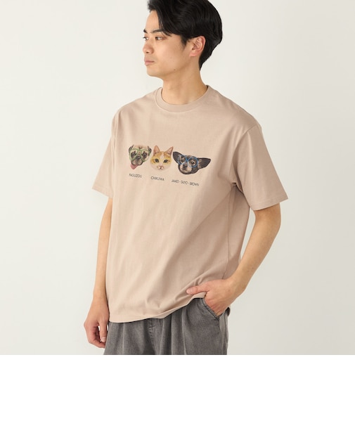 さかがみ家×SHIPS:コラボ プリント Tシャツ◇