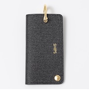 【WEB限定】SHIPS:【SAFFIANO LEATHER】シャックル 2トーン キーケース