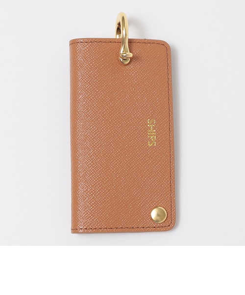 WEB限定】SHIPS:【SAFFIANO LEATHER】シャックル 2トーン キーケース