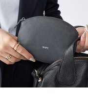 【WEB限定】SHIPS:【SAFFIANO LEATHER】ラウンド ジップ ポーチ