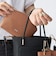 【WEB限定】SHIPS:【SAFFIANO LEATHER】ラウンド ジップ ポーチ