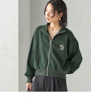 【SHIPS別注】LOGAN KNITTING MILLS:プリント ジップ プルオーバー