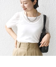 シアー フライス レイヤード TEE