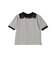 〈手洗い可能〉レース コンビ パフ スリーブ 半袖 Tシャツ