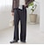 〈洗濯機可能 / セレモニー対応可〉ポリエステル レーヨン ダンボール ストレート パンツ