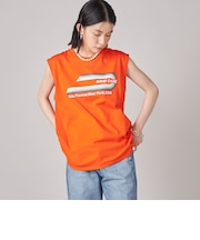 SHIPS NINE CASE:ロゴ ノースリーブ TEE