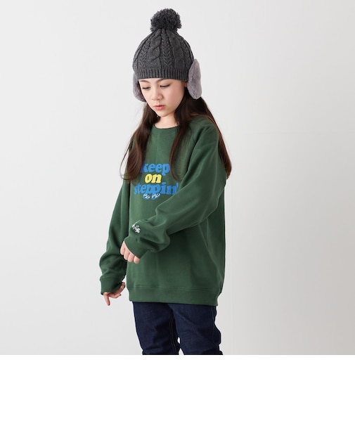 【SHIPS any別注】Collegiate Pacific:〈洗濯機可能〉プリント & 刺繍 スウェット<KIDS>