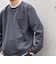 SHIPS any: パールワッフル フェイクレイヤード Tシャツ (ロンT)◇