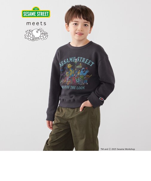 SESAME STREET meets FRUIT OF THE LOOM: プリント スウェット<KIDS>