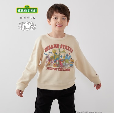 SESAME STREET meets FRUIT OF THE LOOM: プリント スウェット<KIDS>