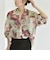 quaranciel:〈洗濯機可能〉シアー フラワー プリント シャツ ブラウス