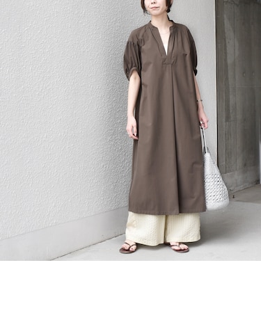 SHIPS Colors:〈UVカット・接触冷感〉ファンクション スキッパー ワンピース◇