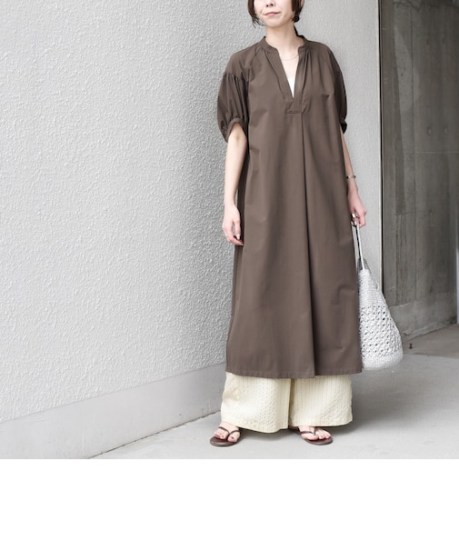 SHIPS Colors:〈UVカット・接触冷感〉ファンクション スキッパー ワンピース◇
