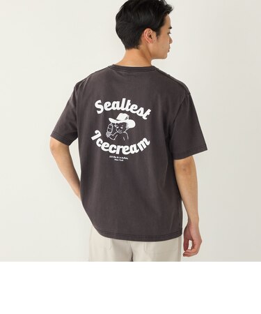 SHIPS Colors:Sealtest(R) ICE CREAM プリント フェード Tシャツ