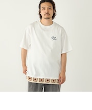 【WEB限定】SHIPS Colors:クロシェニット ロゴ刺繍 Tシャツ◇