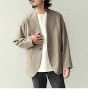 SHIPS Colors:〈吸水速乾・洗濯機可能〉2WAY ストレッチ ノーカラー ジャケット◇