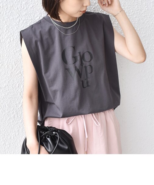 SHIPS Colors:〈接触冷感〉ショルダータック プリント トップス◇
