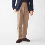 【SHIPS別注】Errico Formicola: VITO コットン ソリッド スラックス