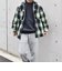 【SHIPS any別注】sports wear: オーバーサイズ フランネル パターン プリント シャツ◇