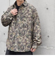 【SHIPS any別注】sports wear: オーバーサイズ フランネル パターン プリント シャツ◇