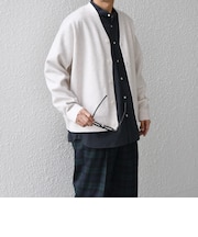 SHIPS any: 〈手洗い可能〉 ハーフミラノリブ Vネック ニット カーディガン◇