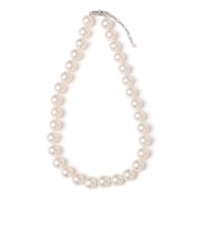 PEARL INTERNATIONAL:ノット ビッグ パール モチーフ ネックレス