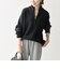 SHIPS any:〈手洗い可能〉ハーフジップ 畦編み ドライバーズ ニット 25AW◇