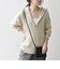 SHIPS any:〈手洗い可能〉ハーフジップ 畦編み ドライバーズ ニット 25AW◇