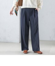 〈手洗い可能〉両面起毛 ストレート パンツ