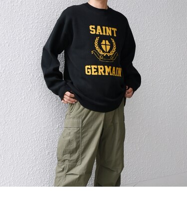 SHIPS any:〈手洗い可能〉クラブロゴ ジャカード ニット◇